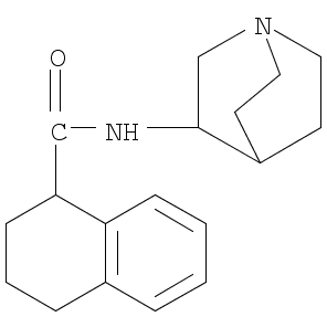 N-1-Azabicyclo[2.2.2]oct-3S-yl-1,2,3,4-tetrahydro-1S-naphthalenecarboxamide